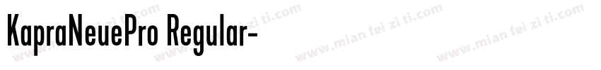 KapraNeuePro Regular字体转换